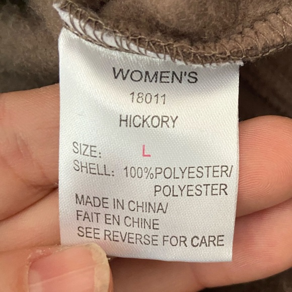 Women’s Woolrich Fleece Vest, Sz L, Monochrome, Minimalist, Outdoor, Hiking - Picture 5 of 5